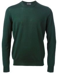 Maglione girocollo verde scuro di Drumohr