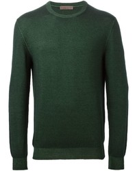 Maglione girocollo verde scuro di Etro