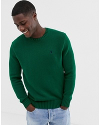 Maglione girocollo verde scuro di Polo Ralph Lauren