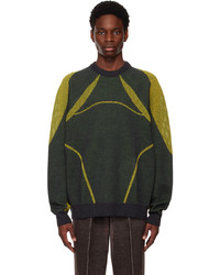 Maglione girocollo verde scuro di Saul Nash