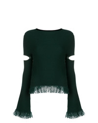 Maglione girocollo verde scuro di Zoe Jordan