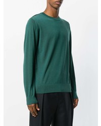 Maglione girocollo verde di Lanvin