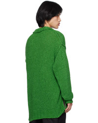 Maglione girocollo verde di Sacai