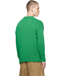 Maglione girocollo verde di Emporio Armani