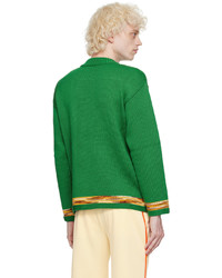 Maglione girocollo verde di Bode