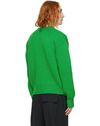 Maglione girocollo verde di Bottega Veneta