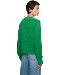 Maglione girocollo verde di Recto