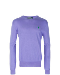 Maglione girocollo viola chiaro di Polo Ralph Lauren