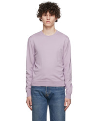 Maglione girocollo viola chiaro di Ralph Lauren Purple Label