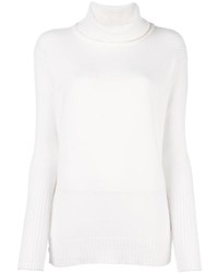 Maglione in cashmere bianco di Loro Piana