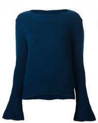 Maglione in cashmere blu scuro di Derek Lam