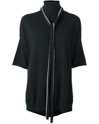 Maglione in cashmere grigio scuro di Brunello Cucinelli