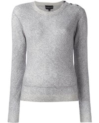 Maglione in cashmere grigio di Emporio Armani