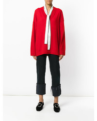 Maglione in cashmere rosso di Antonia Zander