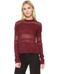 Maglione in mohair bordeaux