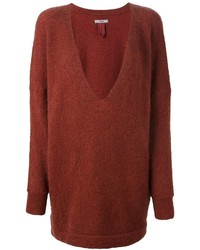 Maglione in mohair bordeaux di Humanoid