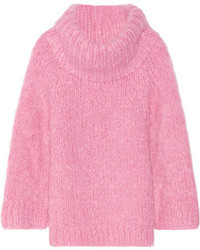 Maglione in mohair rosa
