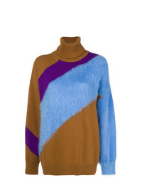 Maglione oversize a righe orizzontali multicolore di N°21
