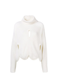 Maglione oversize bianco di Antonio Berardi