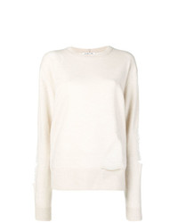 Maglione oversize bianco di Helmut Lang