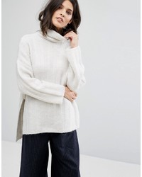 Maglione oversize bianco di Selected