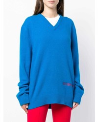 Maglione oversize blu di Calvin Klein 205W39nyc