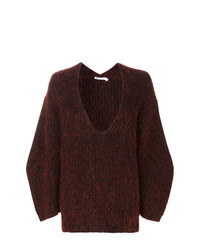 Maglione oversize bordeaux di T by Alexander Wang