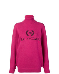 Maglione oversize fucsia di Balenciaga