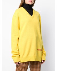 Maglione oversize giallo di Calvin Klein 205W39nyc