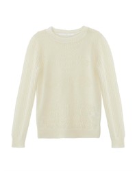 Maglione oversize in mohair beige