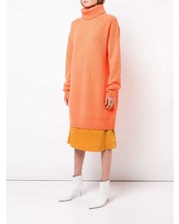 Maglione oversize lavorato a maglia arancione di Christopher Kane