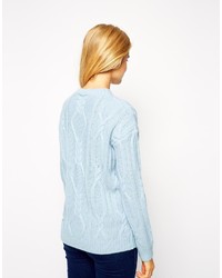 Maglione oversize lavorato a maglia azzurro di Asos
