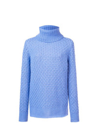 Maglione oversize lavorato a maglia azzurro di Les Copains