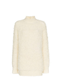 Maglione oversize lavorato a maglia bianco di Marni