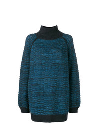 Maglione oversize lavorato a maglia blu scuro di Marc Jacobs