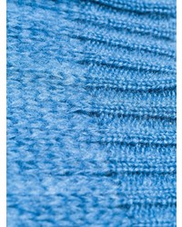 Maglione oversize lavorato a maglia blu di Prada