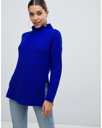 Maglione oversize lavorato a maglia blu di PrettyLittleThing
