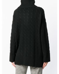 Maglione oversize lavorato a maglia nero di Polo Ralph Lauren
