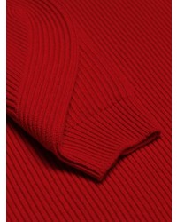 Maglione oversize lavorato a maglia rosso di Stella McCartney