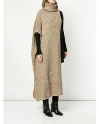 Maglione oversize marrone chiaro di Uma Wang