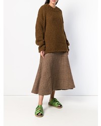 Maglione oversize marrone di Uma Wang