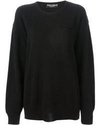 Maglione oversize nero di Dolce & Gabbana