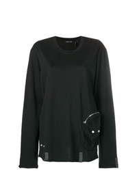Maglione oversize nero di Helmut Lang