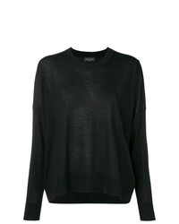 Maglione oversize nero di Roberto Collina