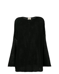 Maglione oversize nero di Semicouture