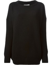 Maglione oversize nero di Tomas Maier