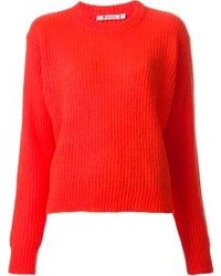 Maglione oversize rosso di Alexander Wang