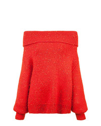 Maglione oversize rosso di Dvf Diane Von Furstenberg