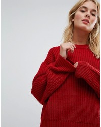 Maglione oversize rosso di Weekday