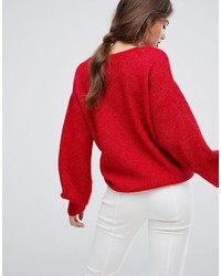 Maglione oversize rosso di Vila